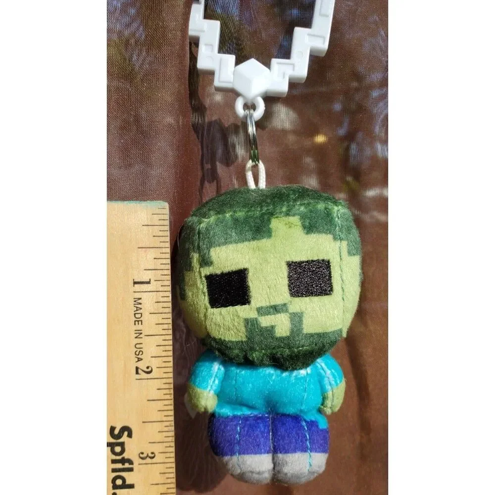 Minecraft Deformed Zombie Mascot Keychain Children's Toy Plastic Carbiener
